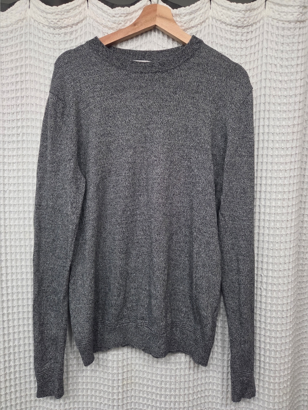 Topman Charcoal Gray Crewneck Sweater Men's Medium 100% Cotton